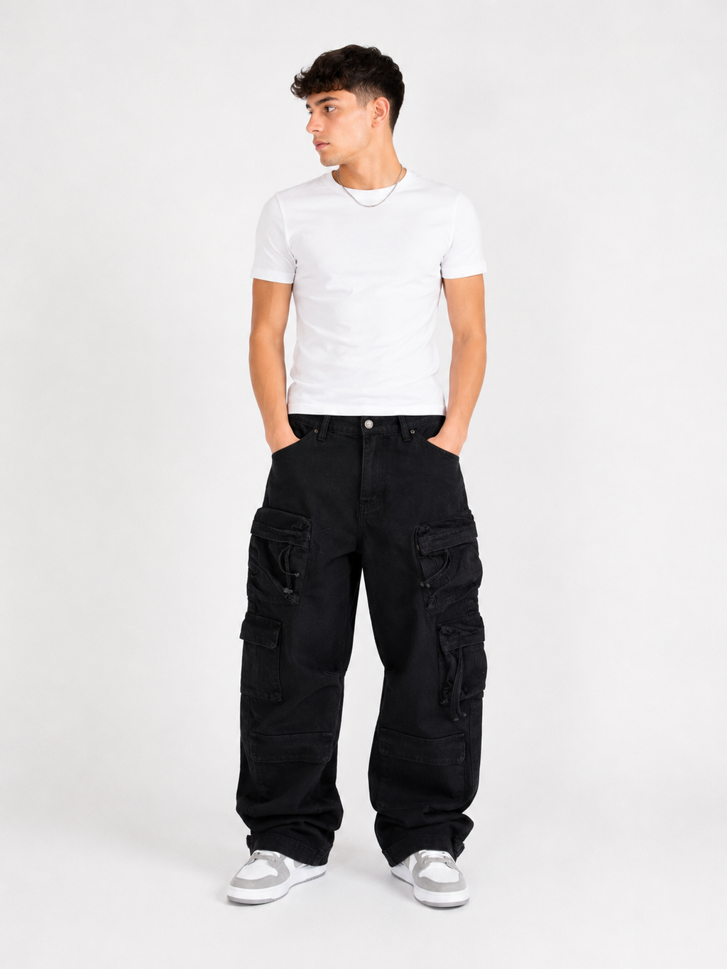 Triple Black Cargo Pants