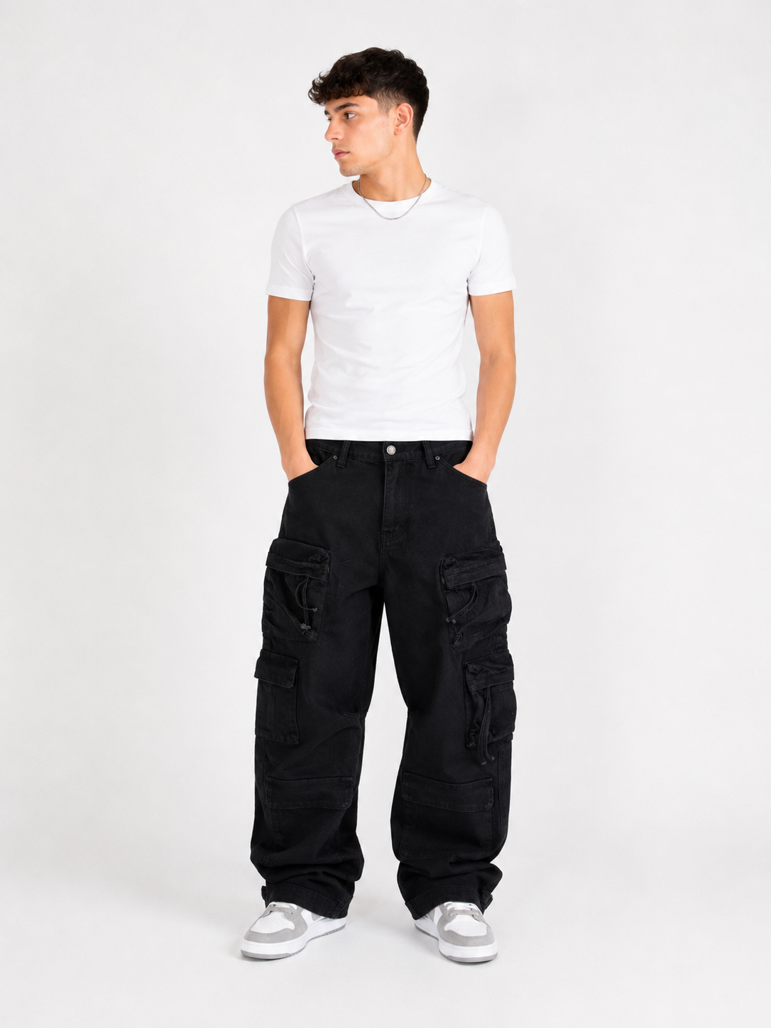 Triple Black Cargo Pants